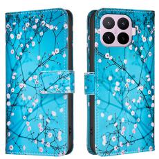 Xiaomi 17T Pro Fodral L&auml;der Plommonblomma Bl&aring;