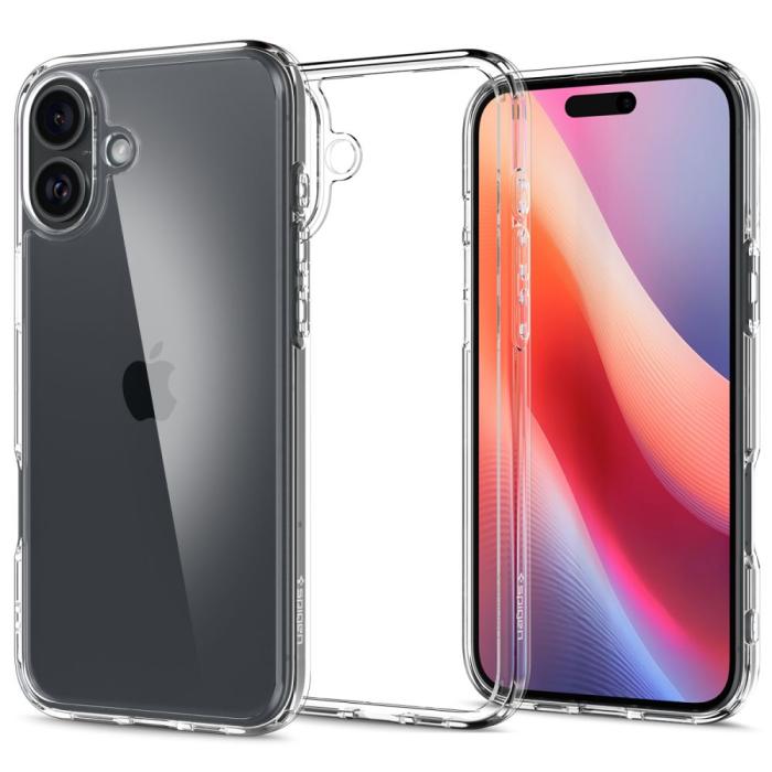 Bild 1, Spigen iPhone 16 Skal Ultra Hybrid Crystal Clear