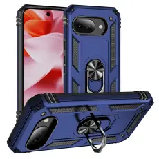 Google Pixel 9a Skal Shockproof Hybrid Ring Bl&aring;