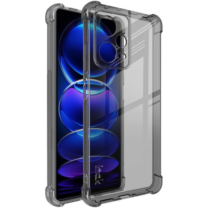 Bild 1, IMAK Xiaomi Redmi Note 12 Pro 5G Skal Shockproof TPU Tonad Svart