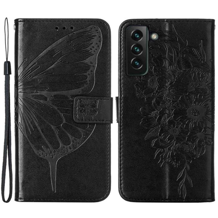 Bild 1, Samsung Galaxy S23 Plus Fodral Fjäril Svart