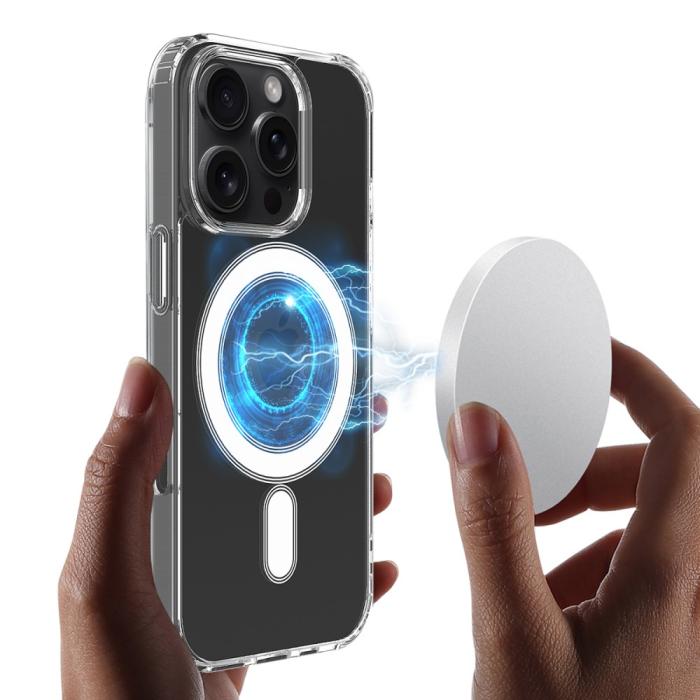 Bild 3, iPhone 16 Pro Skal MagSafe Akryl/TPU Transparent