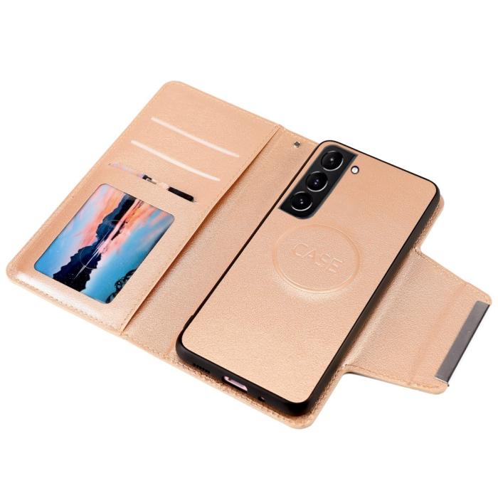 Bild 3, Samsung Galaxy S23 Plus 2in1 Magnet Fodral Guld