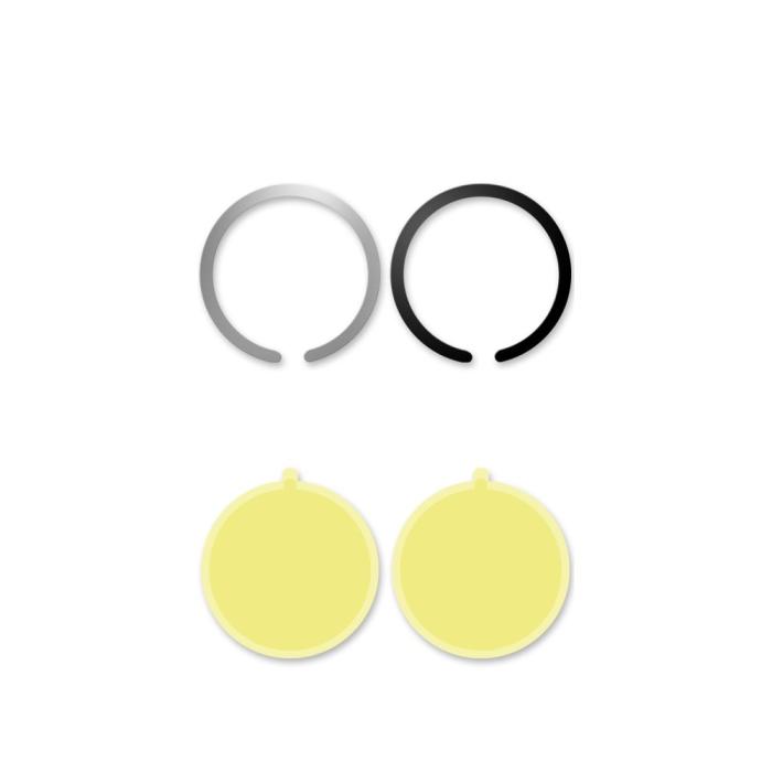 Bild 5, Tech-Protect 2-PACK MagSafe Universal Magnetisk Ring Svart/Silver