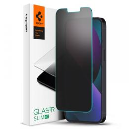 Spigen iPhone 16e/14/13/13 Pro Slim Glas.tR Härdat Glas Privacy