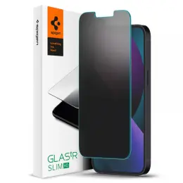 Spigen iPhone 14 / 13 / 13 Pro Slim Glas.tR Härdat Glas Privacy