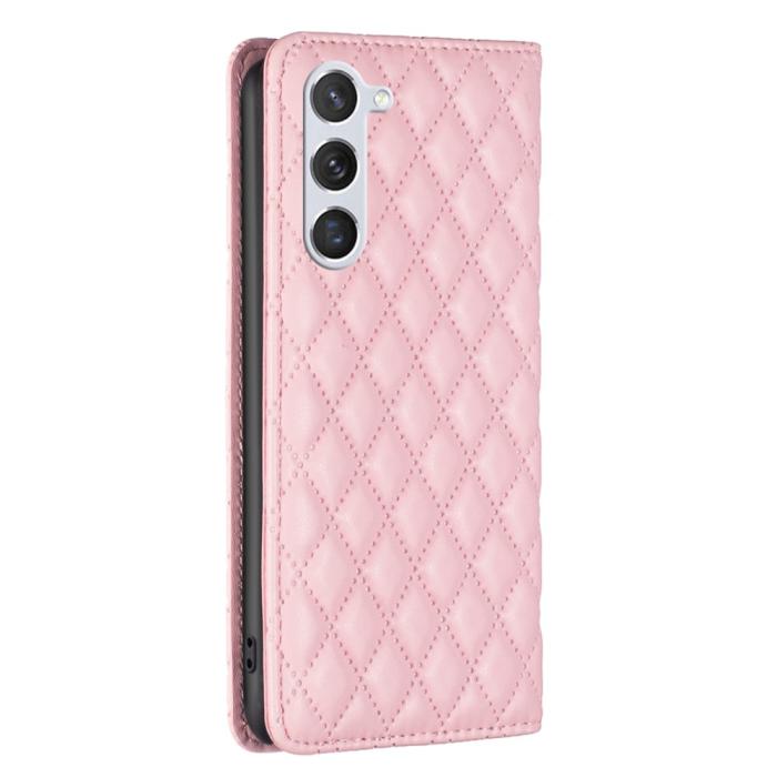 Bild 6, Samsung Galaxy S24 Fodral Diamond Flip Läder Rosa
