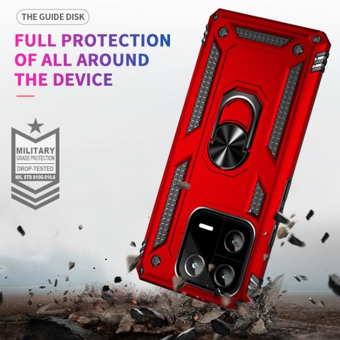 Bild 3, Xiaomi 13 Pro 5G Skal Ring Armor Röd