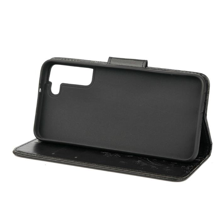 Bild 5, Samsung Galaxy S22 Plus Fodral Butterfly Läder Svart