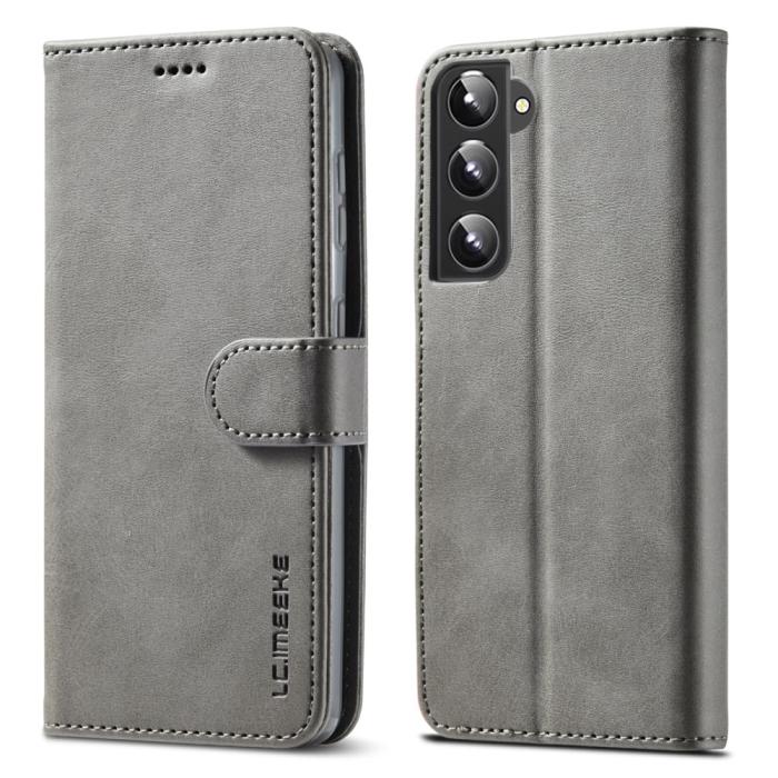 Bild 1, LC.IMEEKE Samsung Galaxy S22 Plus Fodral Läder Grå