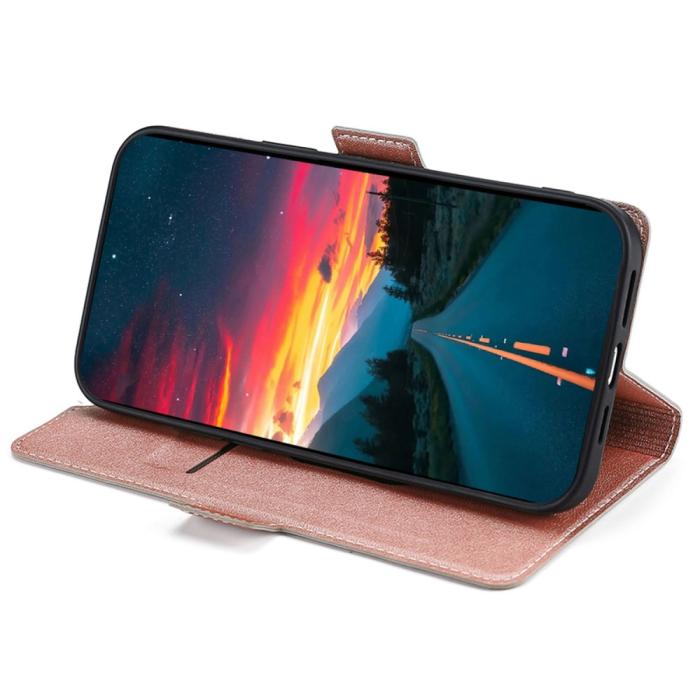 Bild 2, Motorola Edge 30 Neo 5G Fodral Slim Magnetisk Stängning Roséguld