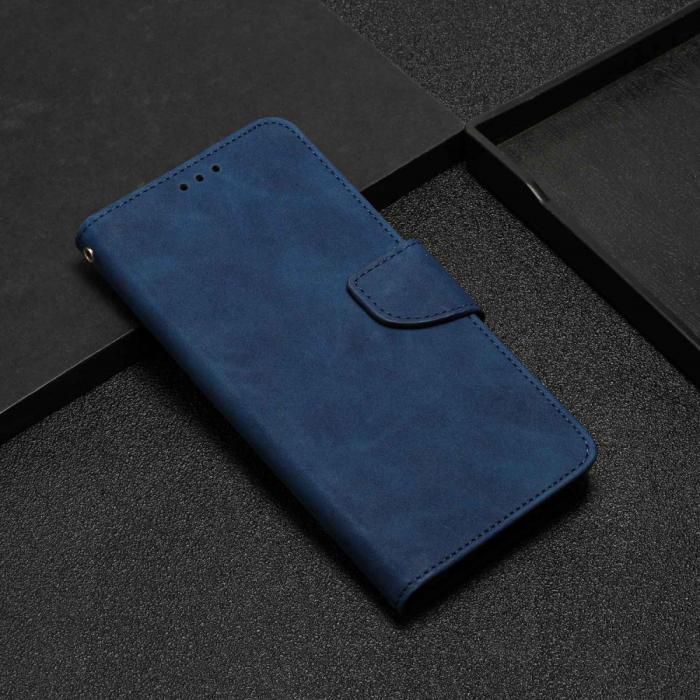 Bild 6, Samsung Galaxy S23 Ultra Fodral Läder Blå