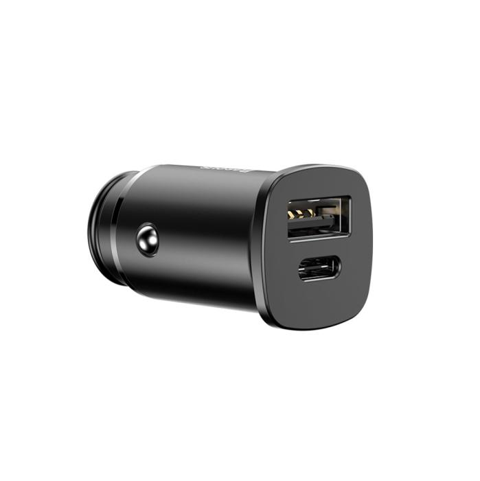 Bild 1, Baseus Type-C PD & USB QC Adapter - Svart