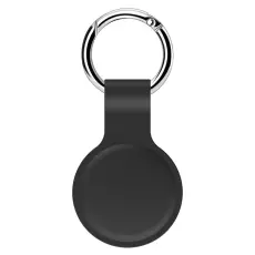 Apple AirTag Hållare Silikon Nyckelring - Mörk Grå