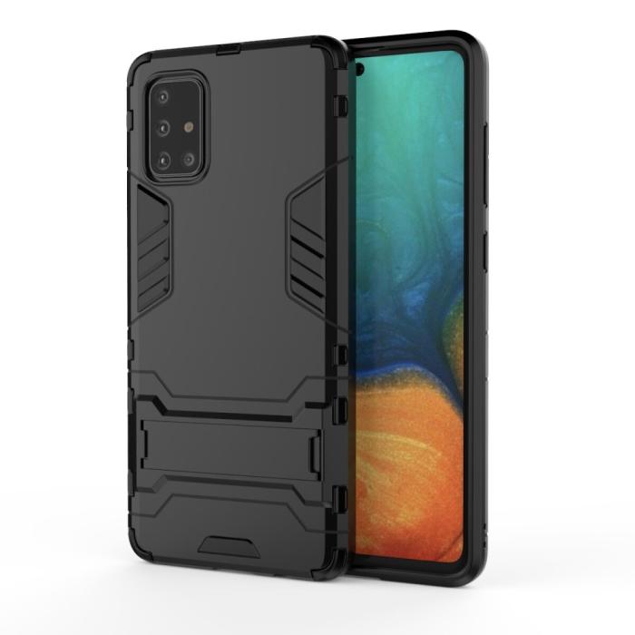 Bild 2, Samsung Galaxy A71 - Armour skal med ställ - Svart
