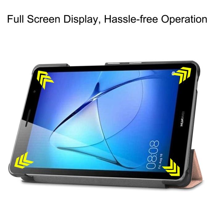 Bild 4, Huawei MatePad T8 - Tri-Fold Fodral - Roséguld