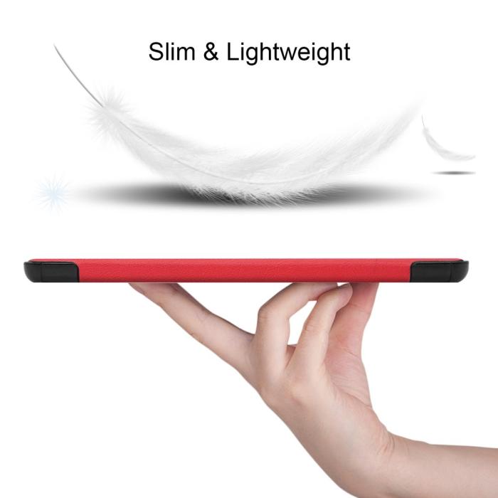 Bild 2, Huawei MatePad T8 - Tri-Fold Fodral - Röd