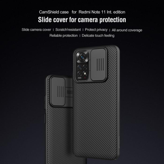 Bild 4, NILLKIN Xiaomi Redmi Note 11 4G Skal CamShield Pro Svart