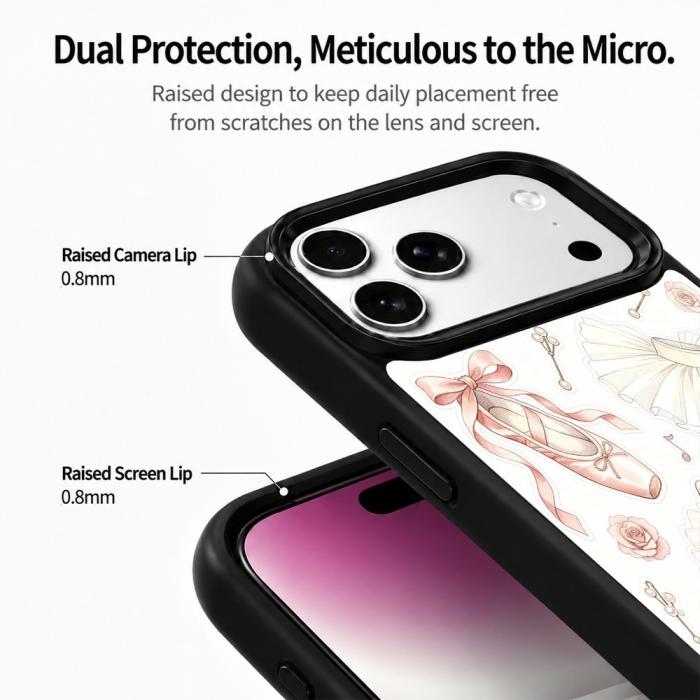 Bild 4, iPhone 18 Pro Max/17 Pro Max Skal MagSafe UV-Mönster Ballerina