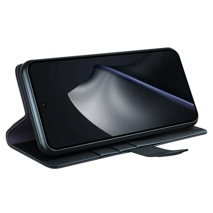 Bild 2, Xiaomi 17T Fodral Premium Split Läder Svart