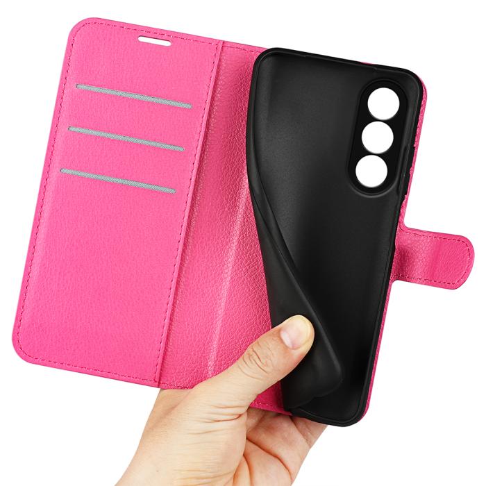 Bild 4, OnePlus Nord 5 5G Fodral Litchi Läder Rosa