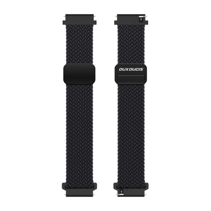 Bild 3, DUX DUCIS Klockarmband 22 mm Flätat Nylon Justerbart Svart
