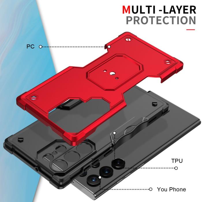 Bild 2, Samsung Galaxy S22 Ultra Skal Shockproof Hybrid Vit