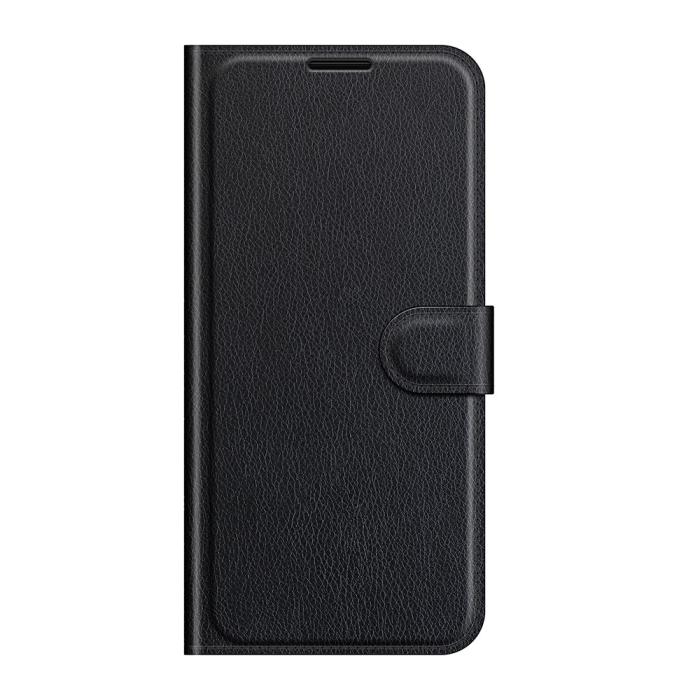 Bild 2, Samsung Galaxy S22 Ultra Fodral Litchi Läder Svart