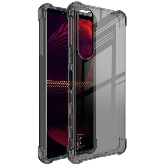 Bild 1, IMAK Sony Xperia 5 III Skal Shockproof TPU + Skärmskydd Tonad Svart