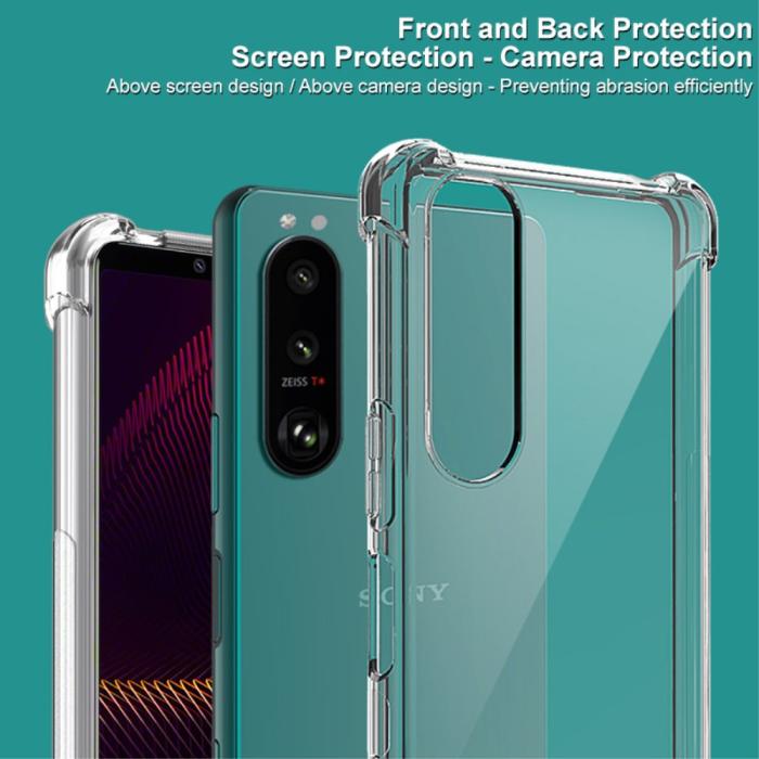 Bild 4, IMAK Sony Xperia 5 III Skal Shockproof TPU + Skärmskydd Tonad Svart