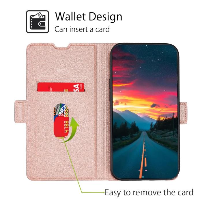 Bild 3, Xiaomi 11T / 11T Pro Fodral Premium Slim Roséguld