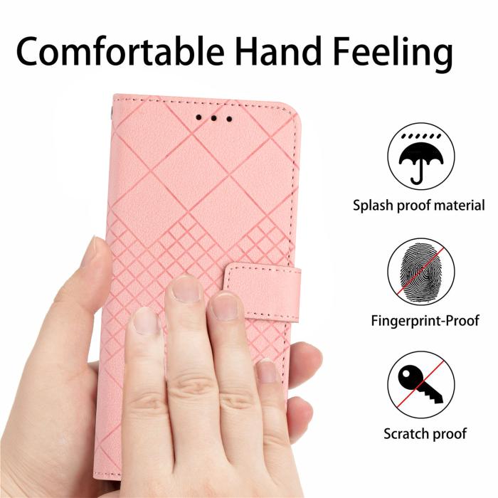Bild 3, Samsung Galaxy A57 5G Fodral Läder Rhombus Rosa
