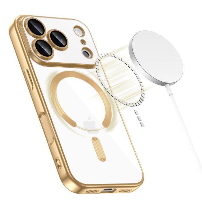 Bild 2, Tech-Protect iPhone 17 Pro Max Skal MagSafe MagFlex Shiny Gold
