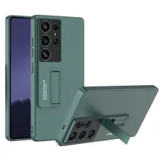 GKK Samsung Galaxy S25 Ultra Skal Kickstand Slim Gr&ouml;n