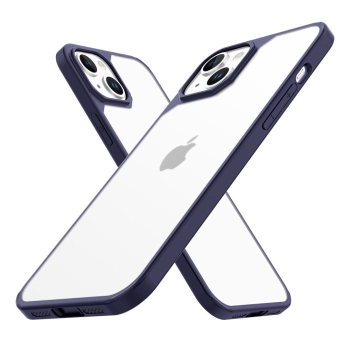 Bild 2, LEEU DESIGN iPhone 15 Skal Hybrid Matt Blå