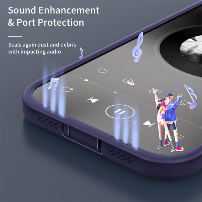 Bild 5, LEEU DESIGN iPhone 15 Skal Hybrid Matt Blå