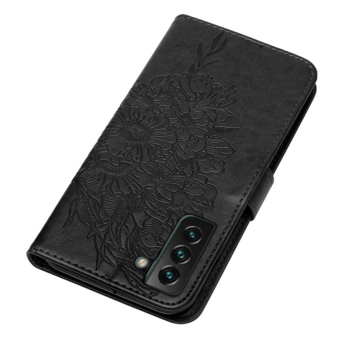 Bild 5, Samsung Galaxy S23 Plus Fodral Fjäril Svart