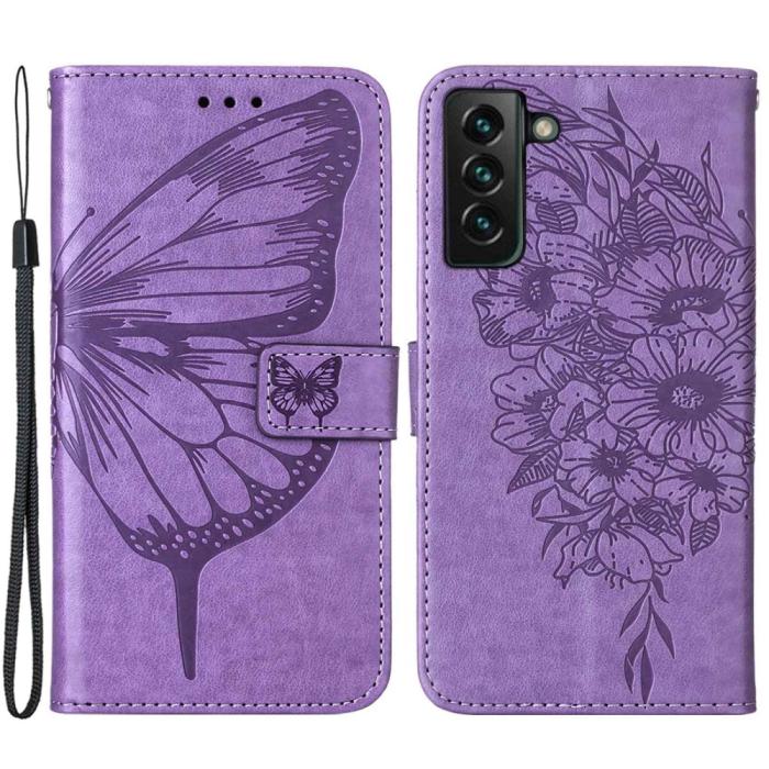 Bild 1, Samsung Galaxy S23 Plus Fodral Fjäril Lila