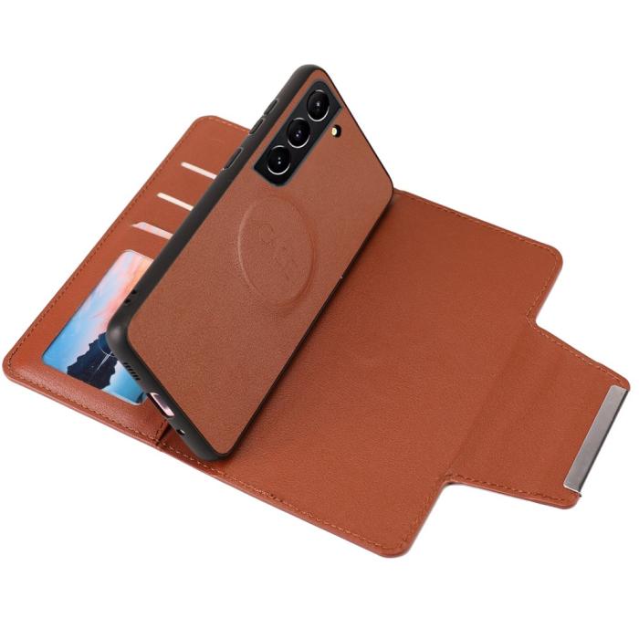 Bild 2, Samsung Galaxy S23 Plus 2in1 Magnet Fodral Brun