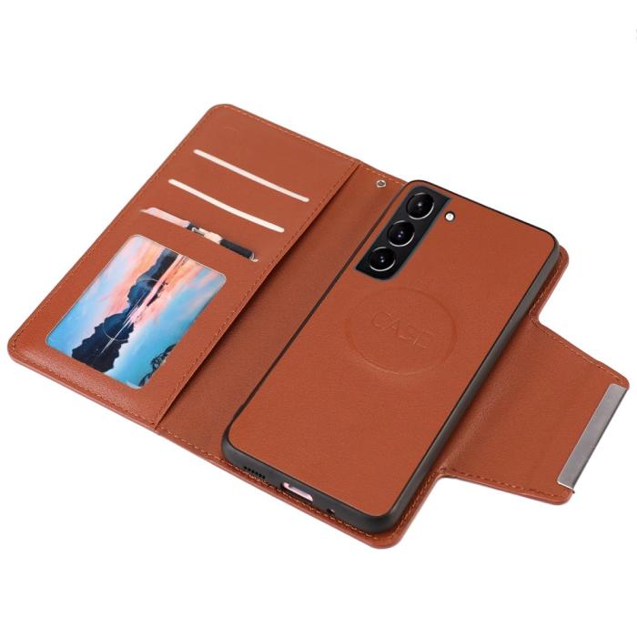 Bild 3, Samsung Galaxy S23 Plus 2in1 Magnet Fodral Brun