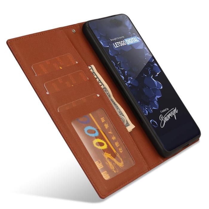 Bild 4, Samsung Galaxy S23 Plus 2in1 Magnet Fodral Brun