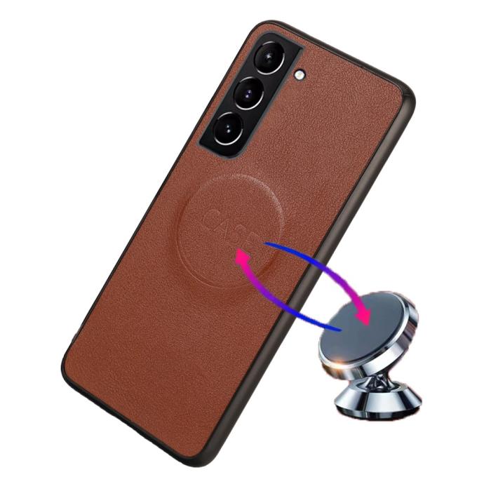 Bild 5, Samsung Galaxy S23 Plus 2in1 Magnet Fodral Brun