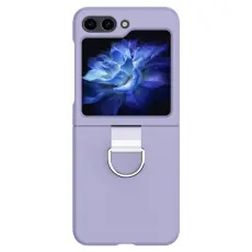 Galaxy Z Flip 6 / 7 FE Skal Skin Touch Ringhållare Lila