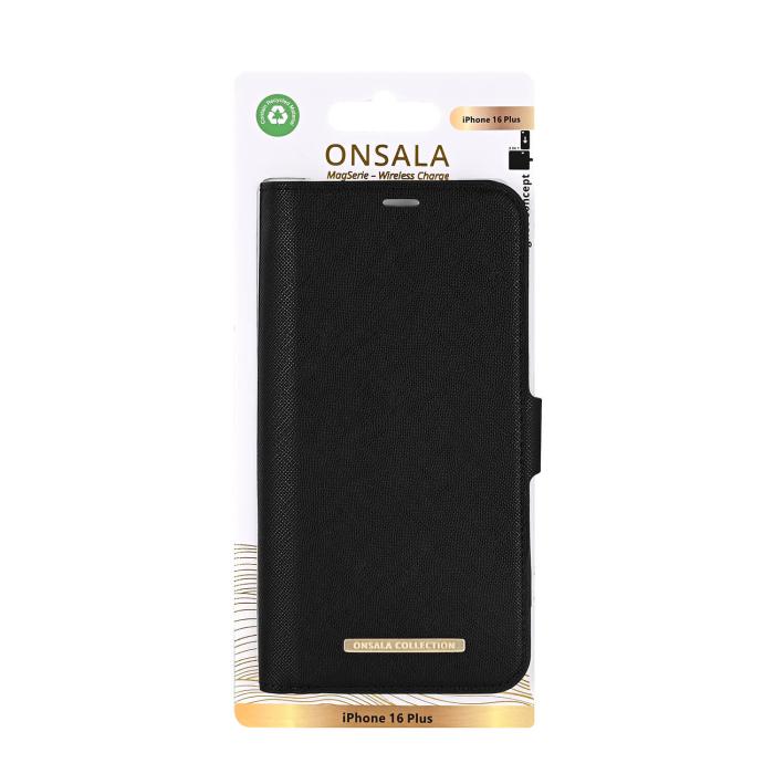 Bild 4, Onsala iPhone 16 Plus Fodral MagSafe 2 Kortfack Svart