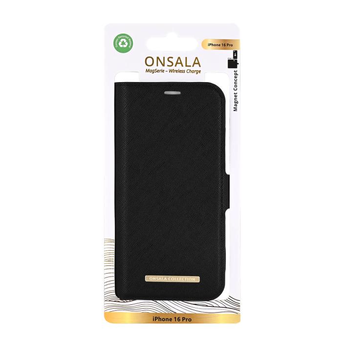 Bild 4, Onsala iPhone 16 Pro Fodral MagSafe 2 Kortfack Svart