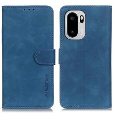 KHAZNEH OnePlus 15R Fodral Retro L&auml;der Bl&aring;