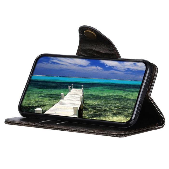 Bild 4, KHAZNEH Motorola Moto G51 Fodral Retro Brun
