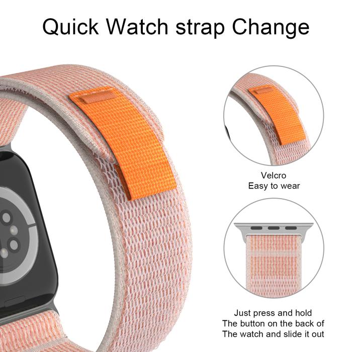 Bild 5, Apple Watch 38/40/41 mm Armband Nylon Trail Loop Rosa