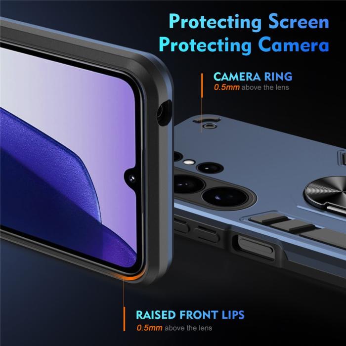Bild 3, Samsung Galaxy S26 Ultra Skal Ring Hybrid Armor Blå