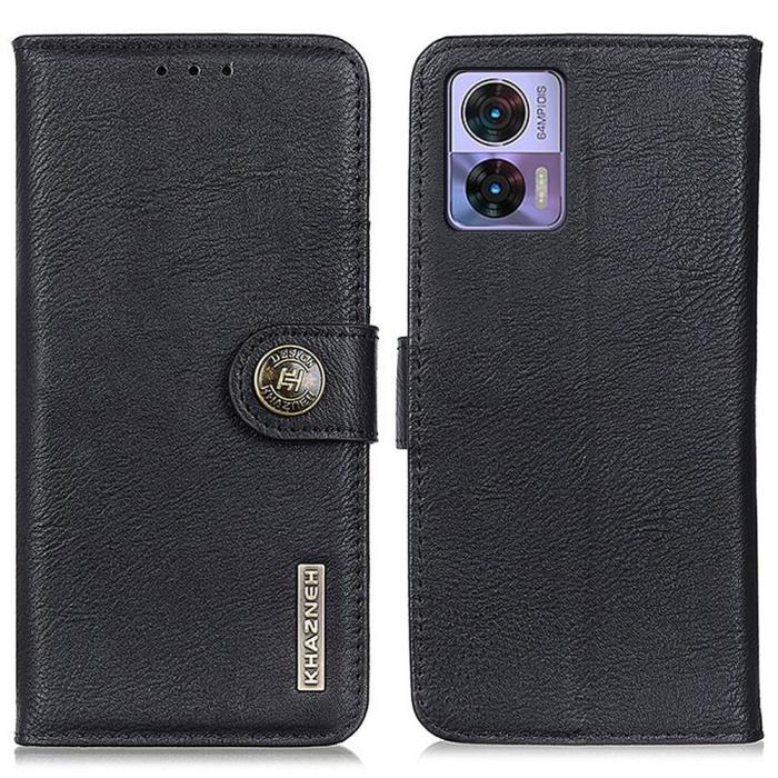 Bild 1, KHAZNEH Motorola Edge 30 Neo 5G Fodral Läder Svart